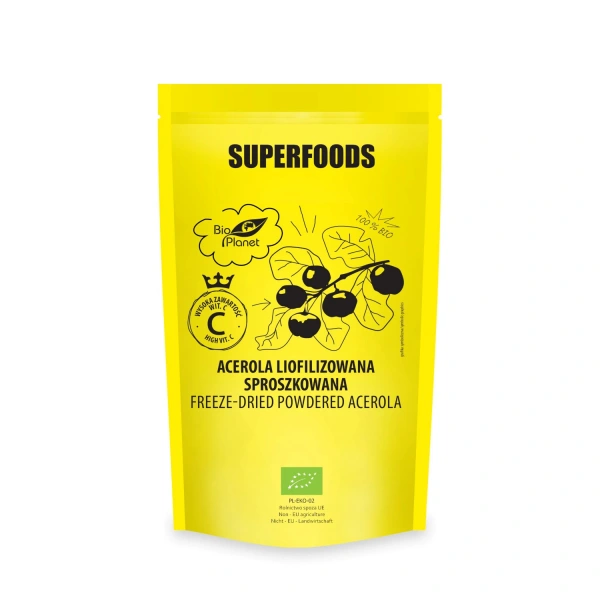 Acerola liofilizowana sproszkowana bio 100 g -  bio planet