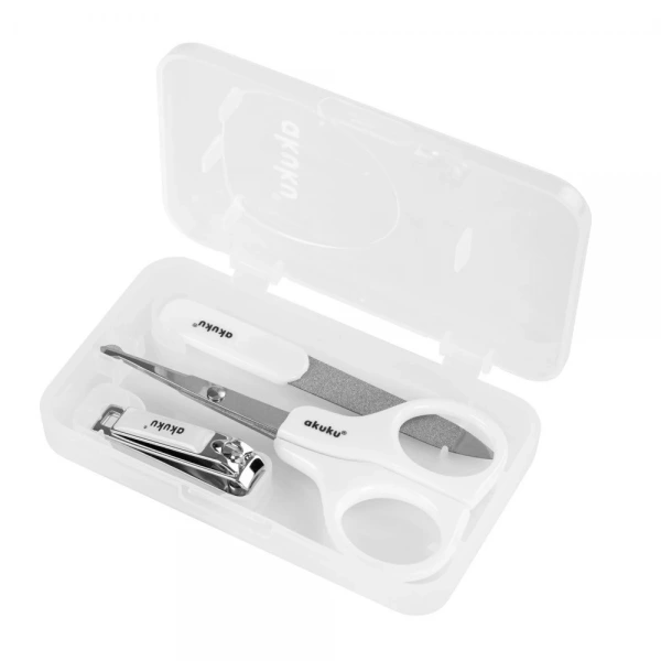 AKUKU Zestaw manicure dla dzieci biały (a0040)