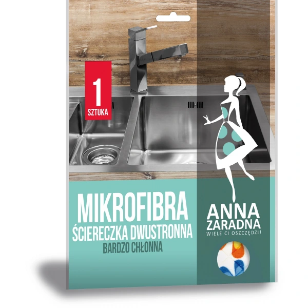 ANNA ZARADNA Mikrofibra ściereczka dwustronna - 1 szt.