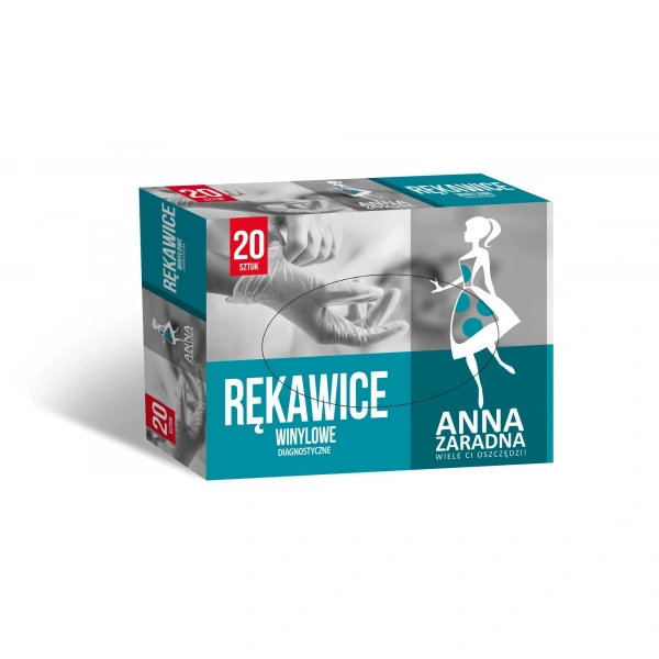 ANNA ZARADNA Rękawice winylowe 1op.-20szt.