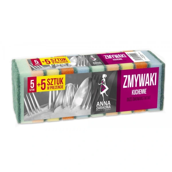 ANNA ZARADNA Zmywaki kuchenne duże - dwustronne 1 op. 10szt