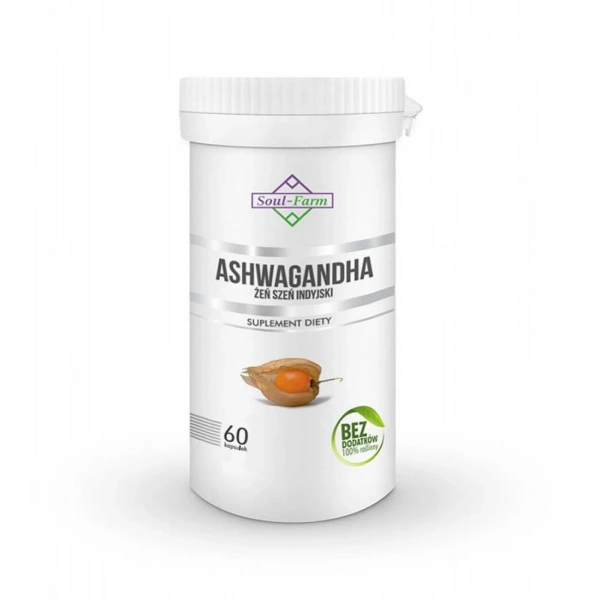 Ashwagandha ekstrakt (500 mg) 60 kapsułek - soul farm