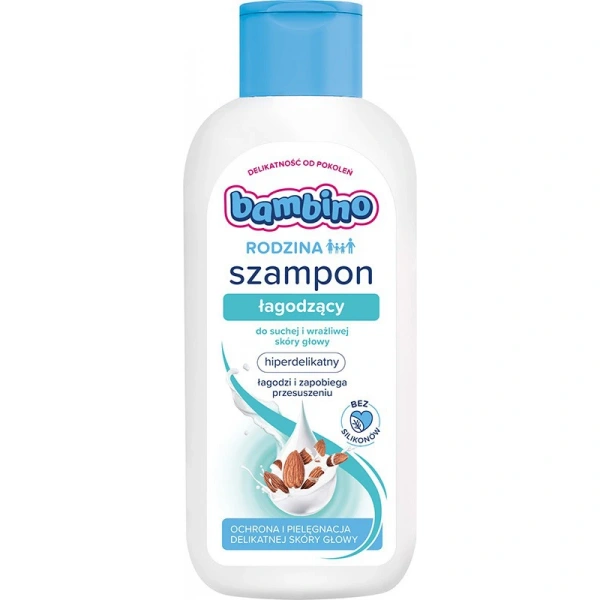BAMBINO Rodzina Szampon łagodzący do suchej i wrażliwej skóry głowy 400 ml
