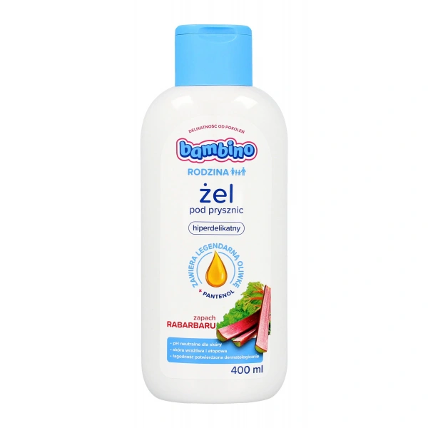BAMBINO Rodzina Żel pod prysznic hiperdelikatny o zapachu rabarbaru 400 ml