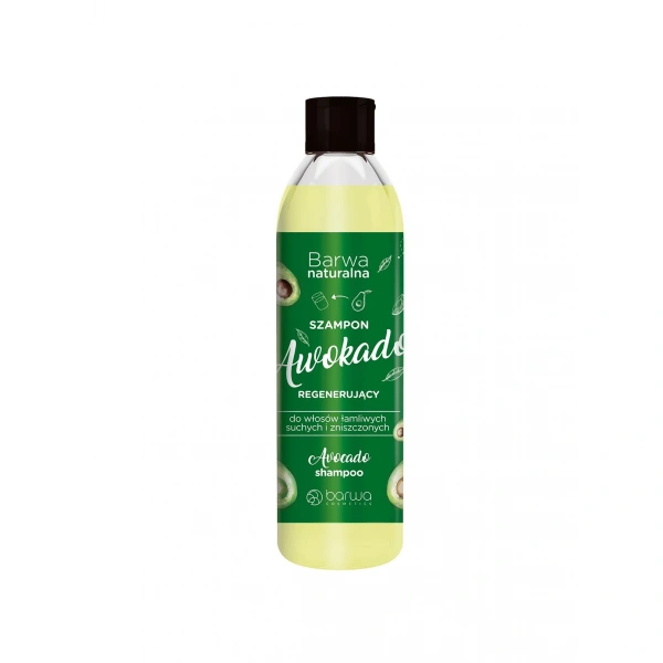 BARWA Naturalna Awokado Szampon regenerujący do włosów suchych,łamliwych i zniszczonych 300ml