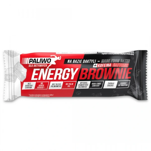 Baton energy brownie + kofeina 50 g - paliwo dla aktywnych
