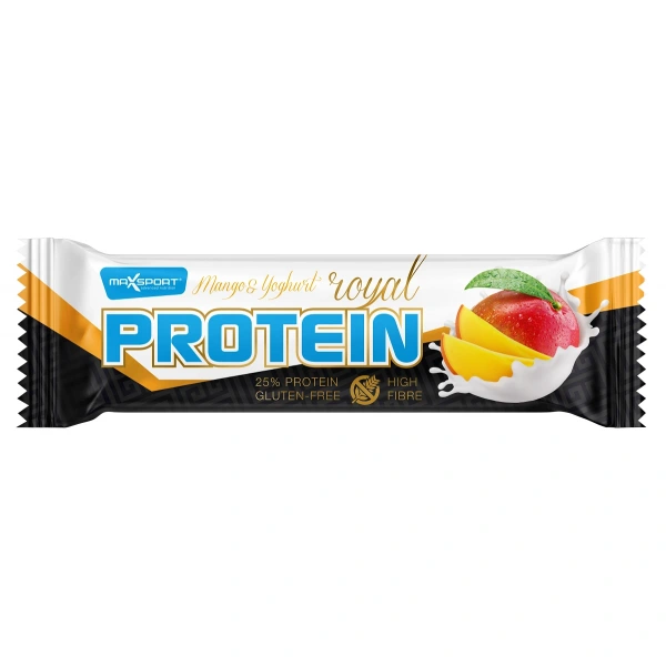 Baton proteinowy z mango w jogurtowej polewie bezglutenowy 60 g - maxsport