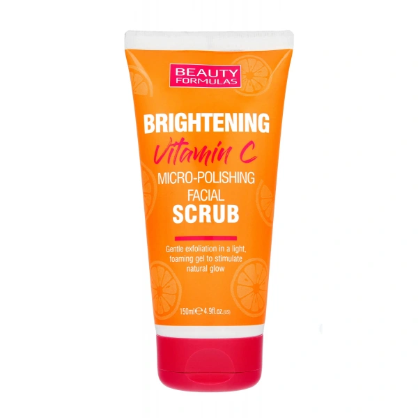 Beauty Formulas Brightening Vitamin C Delikatny Peeling rozjaśniający do twarzy z Witaminą C 150ml