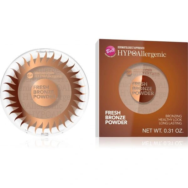 Bell Hypoallergenic Fresh Bronze Puder brązujący nr 02  1szt