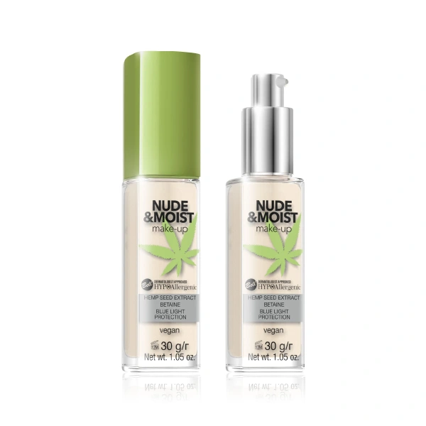 Bell Hypoallergenic Nude & Moist Podkład do twarzy nawilżająco-odżywczy nr 02  30g