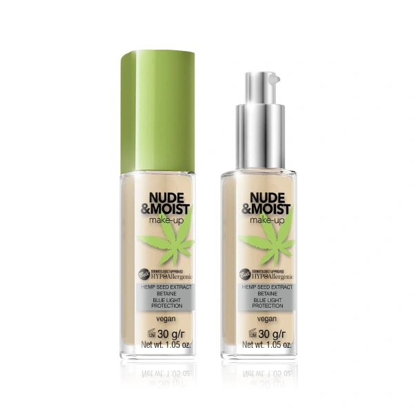Bell Hypoallergenic Nude & Moist Podkład do twarzy nawilżająco-odżywczy nr 04  30g