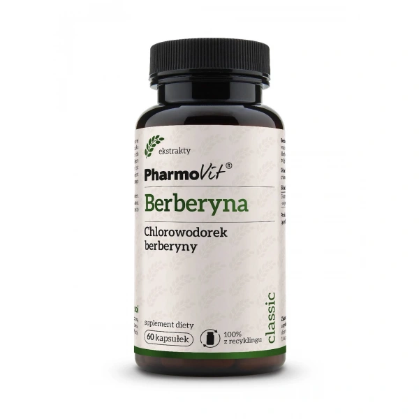 Berberyna (388 mg) bezglutenowa 60 kapsułek - pharmovit
