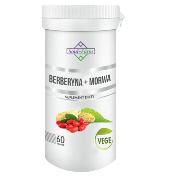 Berberyna + morwa biała ekstrakt 60 kapsułek - soul farm