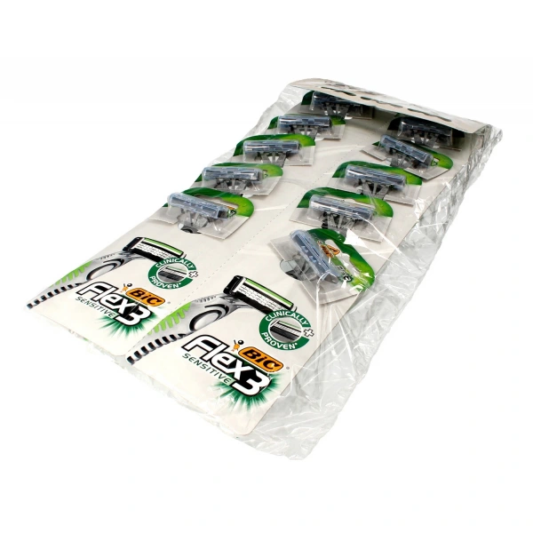 Bic Maszynka do golenia Flex 3 Sensitive Karta - 1op.-10szt