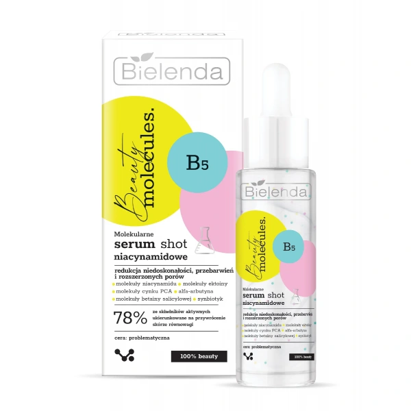 BIELENDA BEAUTY MOLECULES Molekularne Serum shot niacynamidowe 30 g