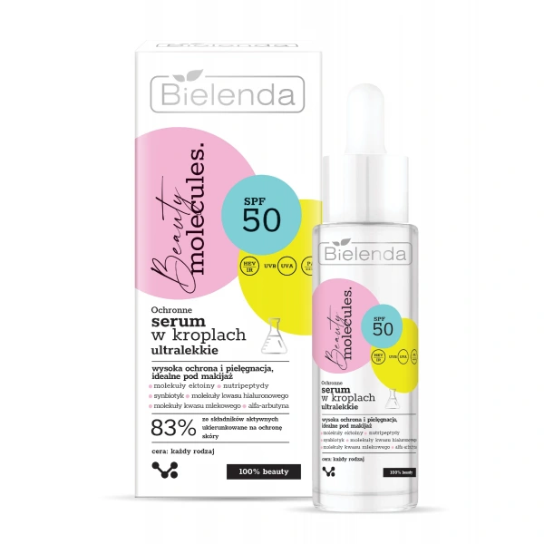 BIELENDA BEAUTY MOLECULES Molekularne Serum ultralekkie w kroplach SPF 50 30 ml