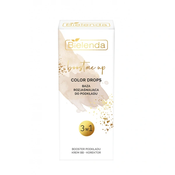 BIELENDA Boost Me Up Baza rozjaśniająca do podkładu 3w1 15 ml