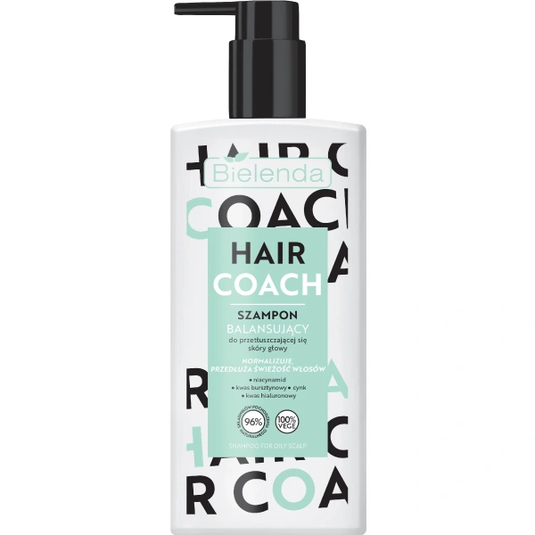 BIELENDA Hair Coach Szampon balansujący do przetłuszczającej się skóry głowy 300ml
