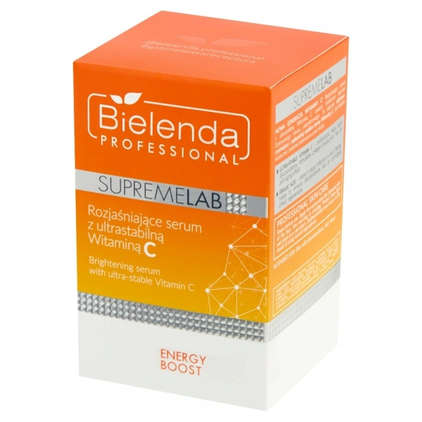 BIELENDA Supremelab Energy Boost 4% Rozjaśniające serum z ultrastabilną Witaminą C 15 ml