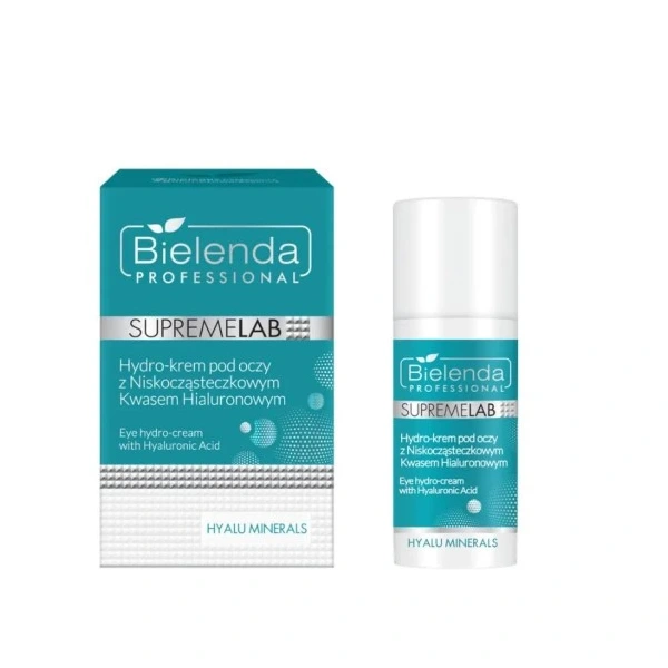 BIELENDA Supremelab Hyalu Minerals Hydro-krem pod oczy z Kwasem Hialuronowym 15 ml