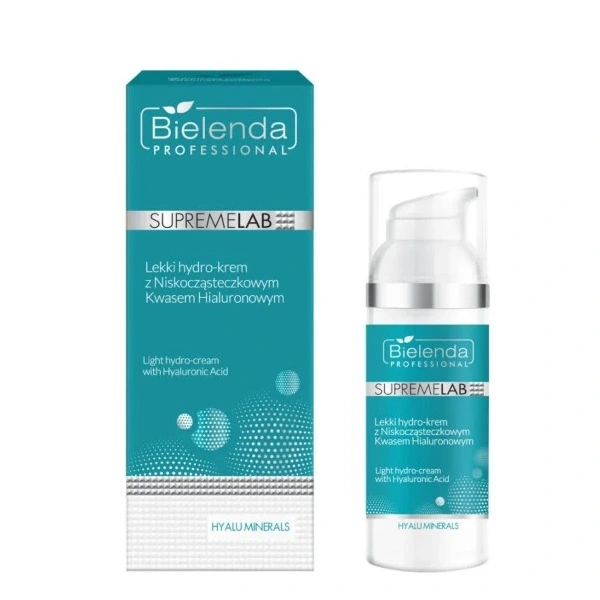 BIELENDA Supremelab Hyalu Minerals Lekki hydro-krem z niskocząsteczkowym Kwasem Hialuronowym 50 ml