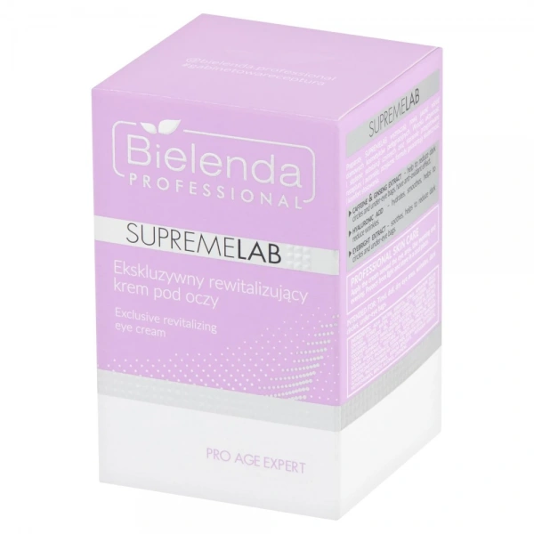 BIELENDA Supremelab Pro Age Expert Ekskluzywny rewitalizujący krem pod oczy 15 ml