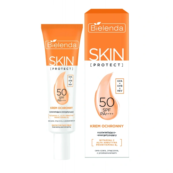 BIELENDA Skin Protect Krem ochronny SPF 50 rozświetlająco-energetyzujący 40 ml