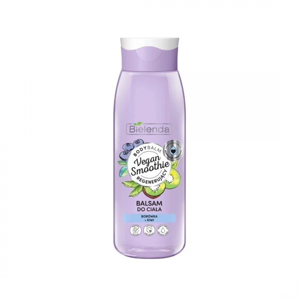 Bielenda Vegan Smoothie Balsam do ciała regenerujący Borówka i Kiwi  400ml