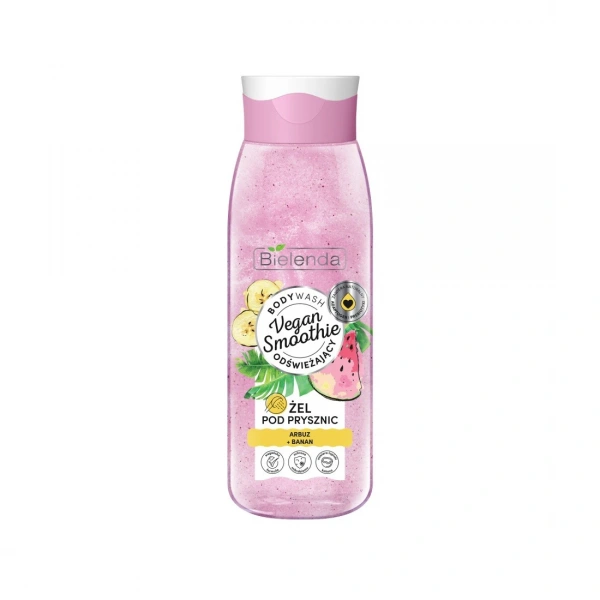 Bielenda Vegan Smoothie Żel pod prysznic odświeżający Arbuz i Banan  400g