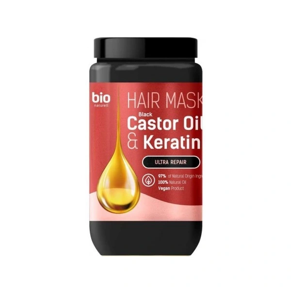 BIO NATURELL Castor Oil & Keratin Maska do włosów 946 ml