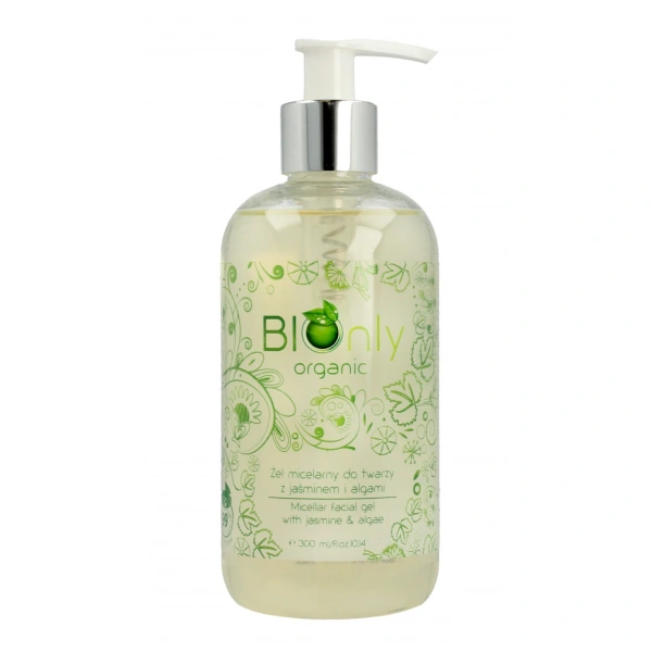 BIOnly Organic Żel micelarny do twarzy z jaśminem i algami  300ml