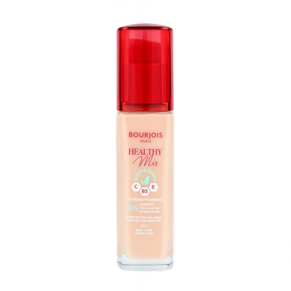 Bourjois Podkład do twarzy Healthy Mix Clean&Vegan - nr 50C Rose Ivory  30ml