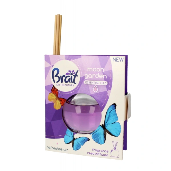 Brait Air Freshener Patyczki odświeżające + Płyn Moon Garden 1op.(4 szt.+40ml)