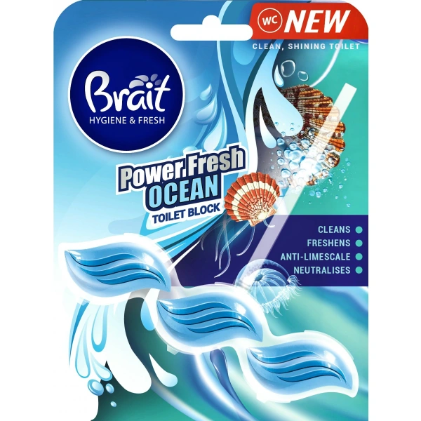 Brait Hygiene & Fresh Kostka do WC Power Fresh Ocean 39g