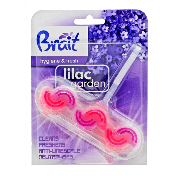 Brait Hygiene & Fresh Kostka toaletowa 2-fazowa do WC Lilac Garden  45g
