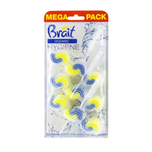 Brait Hygiene & Fresh Kostka toaletowa do WC 2-fazowa Oceanic 1op.-3x45g
