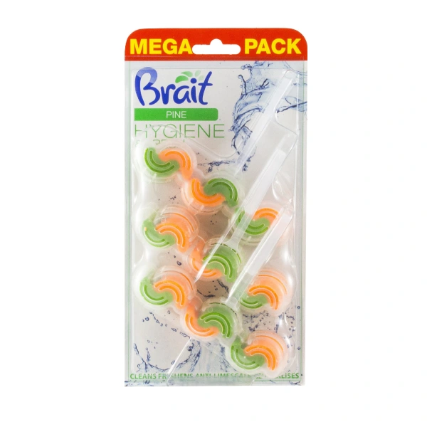 Brait Hygiene & Fresh Kostka toaletowa do WC 2-fazowa Pine 1op.-3x45g