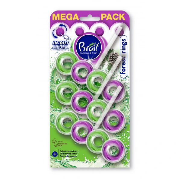 BRAIT Kostka toaletowa 2-faz 3x40g Rings Florest