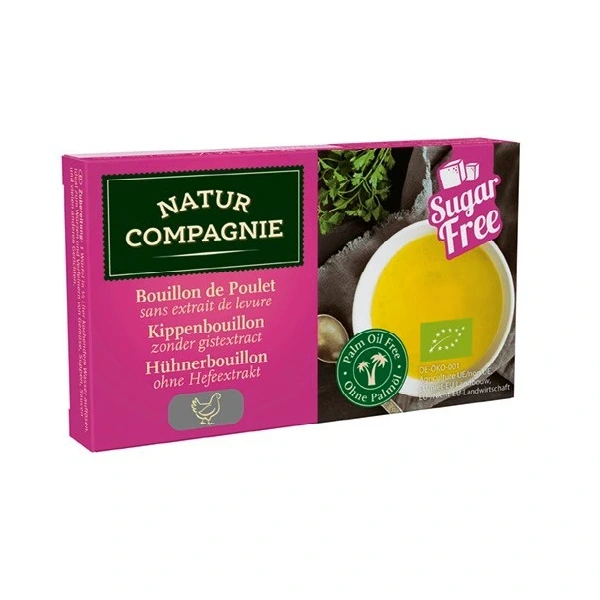 Bulion - kostki drobiowe bez dodatku cukrów i drożdży bio (8 x 10 g) 80 g - natur compagnie