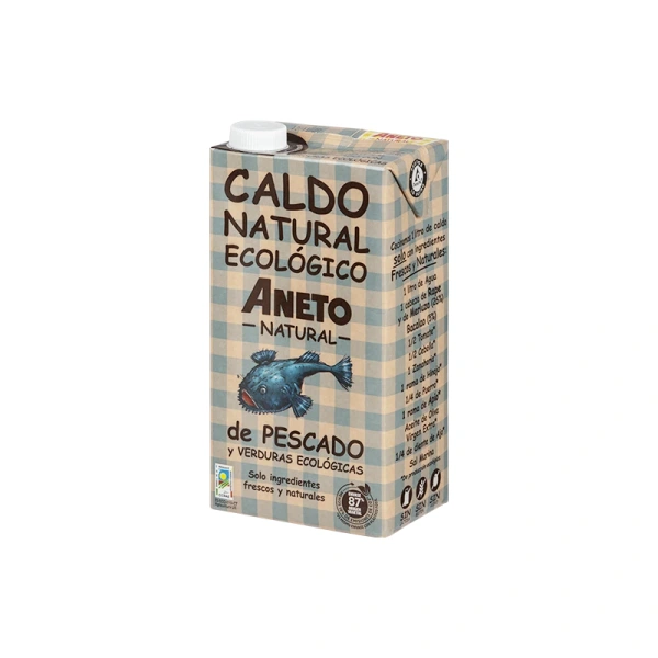 Bulion rybny z bio warzywami w płynie bezglutenowy 1 l - aneto natural