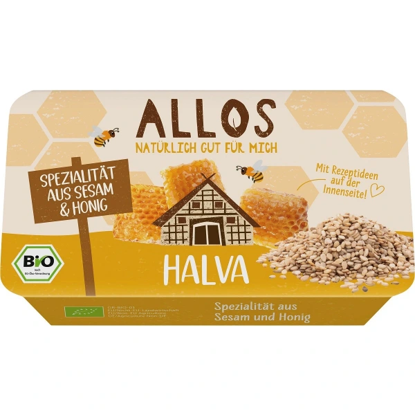 Chałwa miodowa bio 75 g - allos