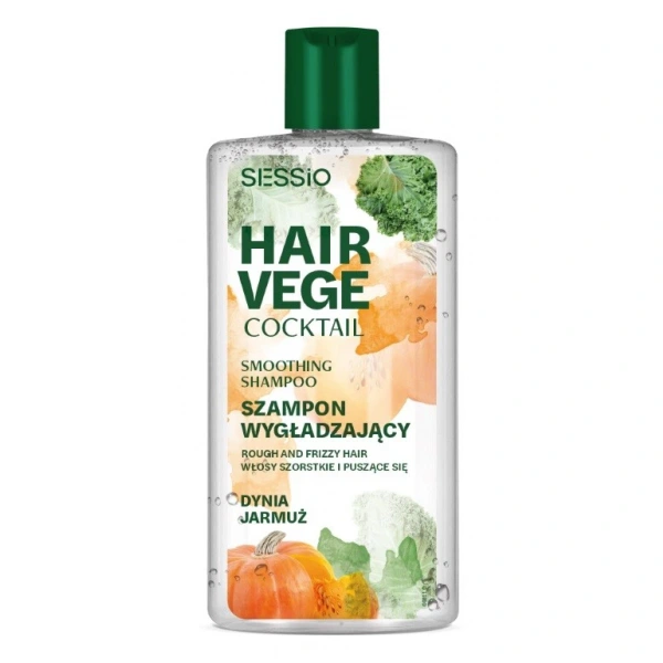 Sessio Hair Vege Coctail Szampon wygładzający - Dynia i Jarmuż 300 ml