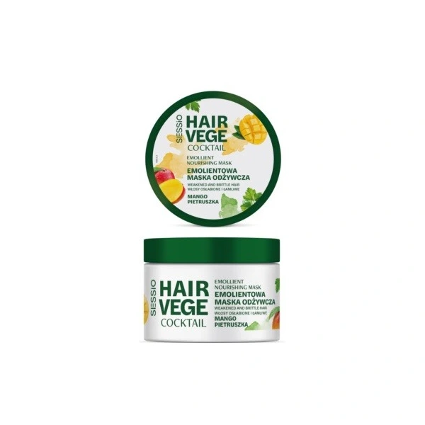 Sessio Hair Vege Emolientowa maska odżywcza - Mango i Pietruszka 250 ml