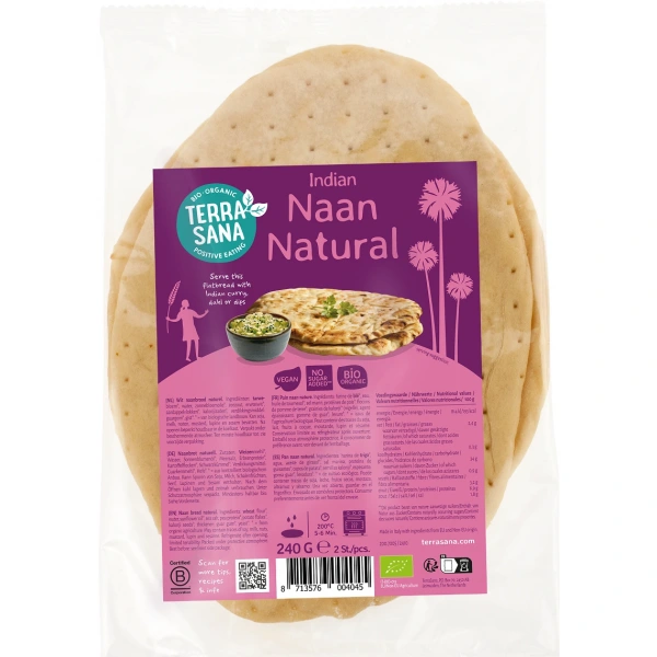 Chleb naan bio 240 g - terrasana