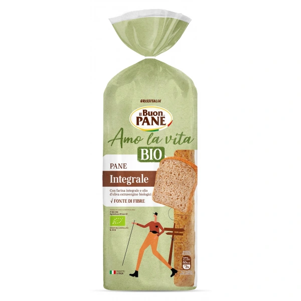 Chleb tostowy pełnoziarnisty krojony bio 400 g - il buon pane