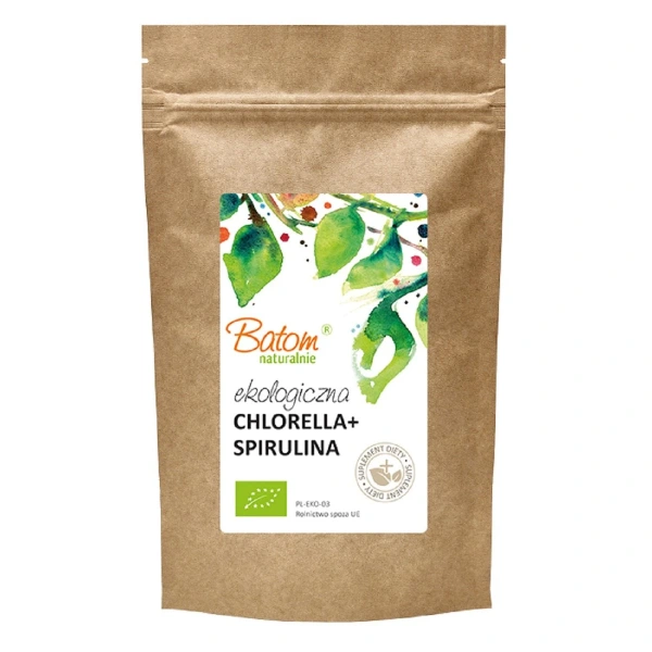 Chlorella + spirulina bio 500 tabletek - batom