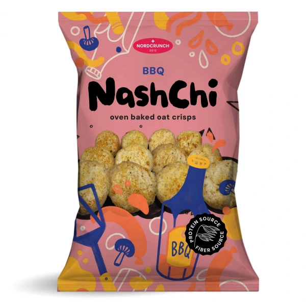 Chrupki proteinowe o smaku bbq 60 g - nordcrunch