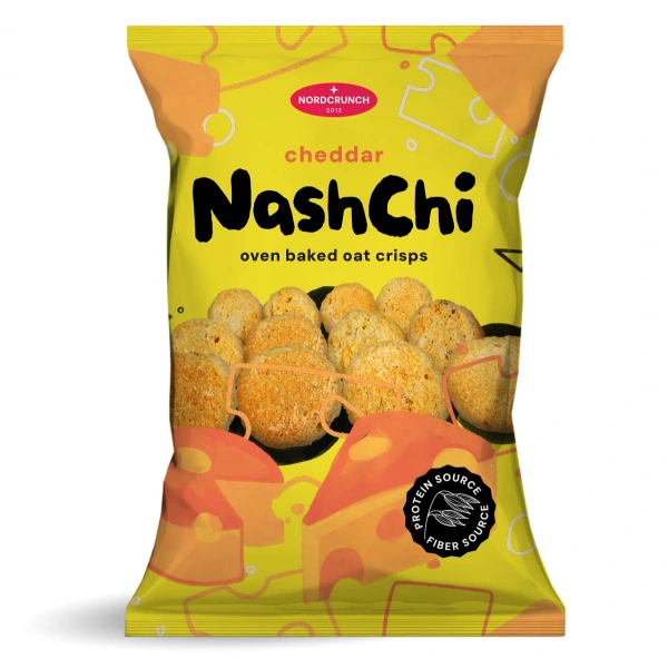 Chrupki proteinowe o smaku sera cheddar 60 g - nordcrunch