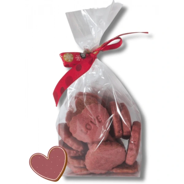Ciasteczka różane serduszka 150 g - new mountain (produkt sezonowy)