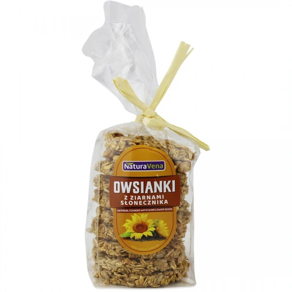 Ciastka owsianki z ziarnami słonecznika 175 g - naturavena